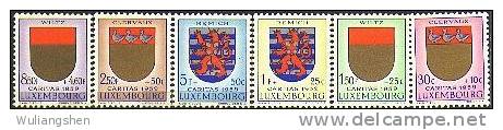 LM0118 Luxembourg 1959 City Badge 6v MNH - Ongebruikt