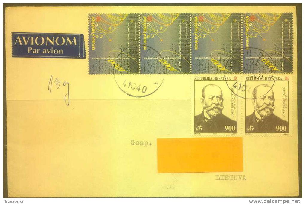 B2 CROATIA 010 Cover Postal History Air Mail - Andere & Zonder Classificatie