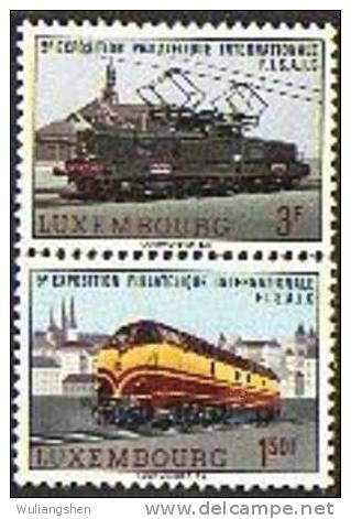 LM0154 Luxembourg 1966 The Train 2v MNH - Ungebraucht