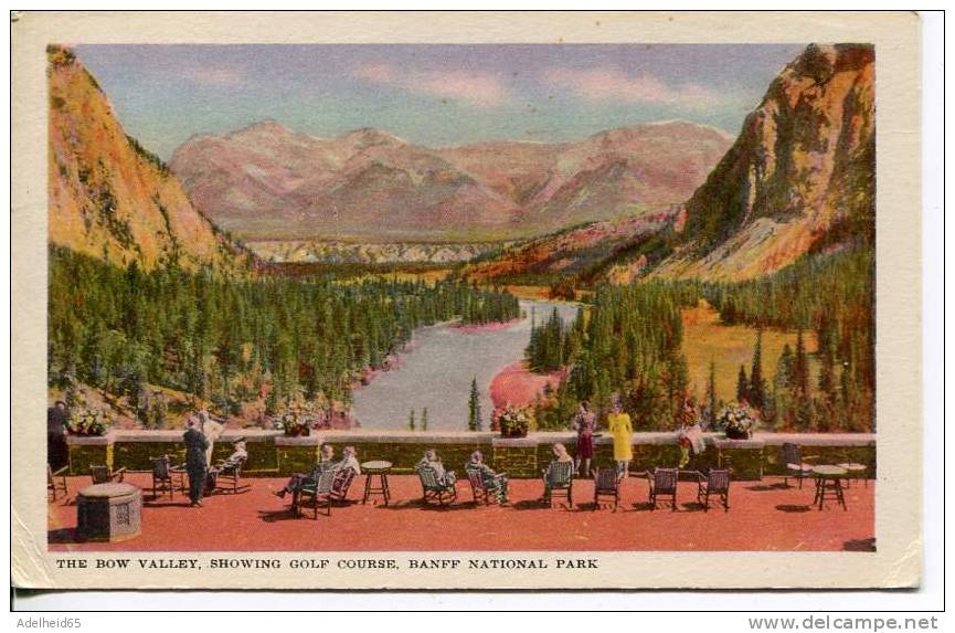 The Bow Valley, Showing Golf Course, Banff National Park - Lac Louise