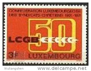 LM0193 Luxembourg 1971 Christian Workers Union 1v MNH - Unused Stamps