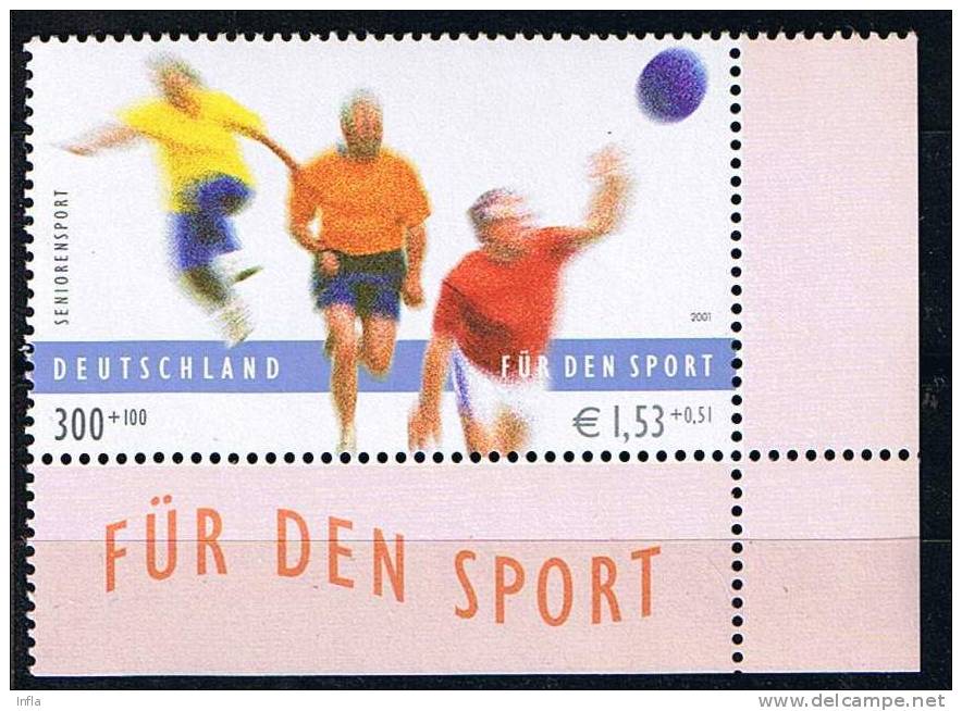 Bund 2001, Michel # 2168  ** Seniorensport - Unused Stamps