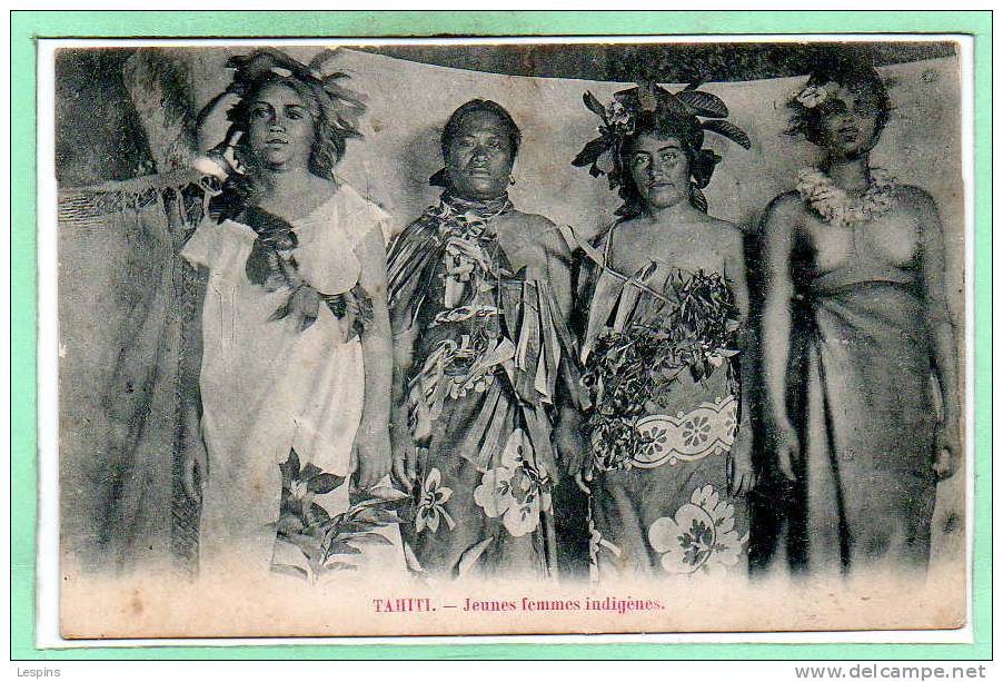 Océanie --  TAHITI -  Jeunes Femmes Indigène - Tahiti
