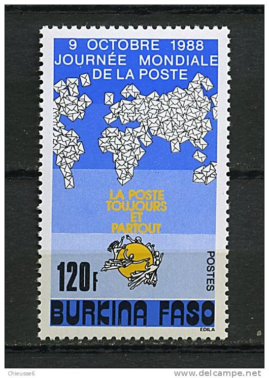 Burkina-Faso ** N° 788 - Journée Mondiale De La Poste - Burkina Faso (1984-...)