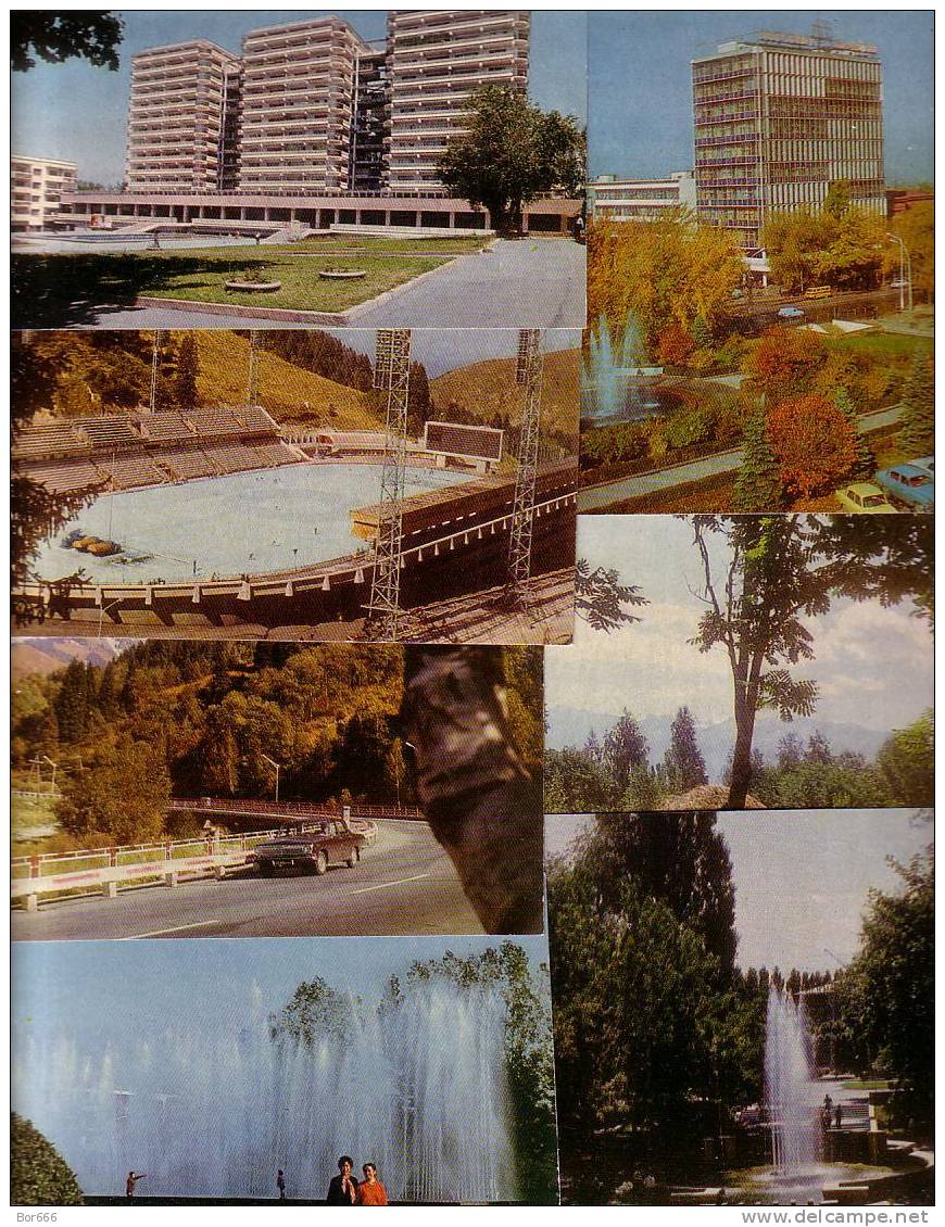 GOOD USSR 17 POSTCARDS Set - Almaty / Alma-Ata - Kazakistan