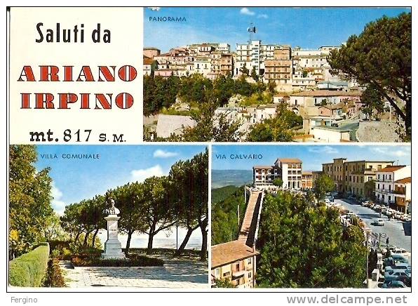 93/A/FG/10 - ARIANO IRPINO (AVELLINO) - Saluti Da, Con Vedutine - Avellino