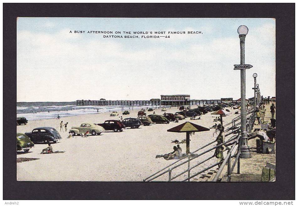 FLORIDA  - DAYTONA  BEACH -  WORLD´S MOST FAMOUS BEACH - OLD CARS - VOITURES ANCIENNES - Daytona