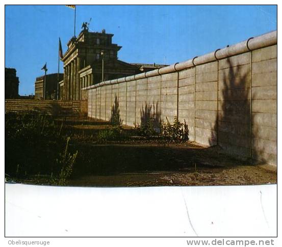 BERLIN Mur  EN 1989 BRANDENBURGER TOE UND MAUER WALL - Mur De Berlin