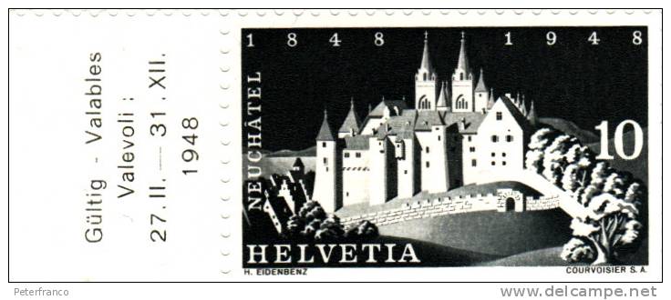 1948 Svizzera - Castello Di Neuenburg - Unused Stamps