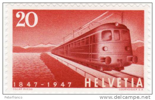 1947 Svizzera - Ferrovie Svizzere - Neufs