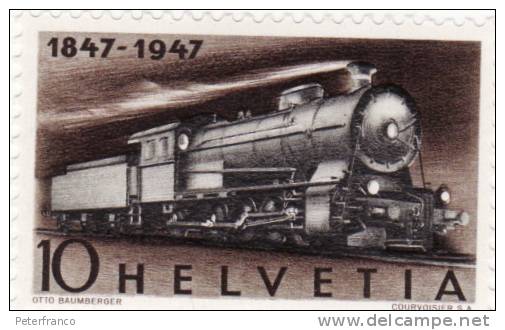 1947 Svizzera - Ferrovie Svizzere - Neufs