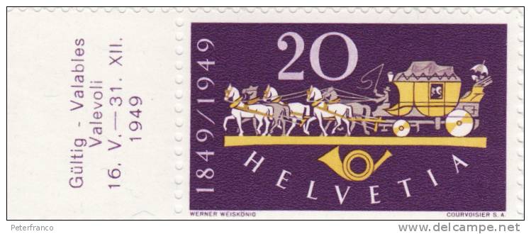 1949 Svizzera - Poste Federali Svizzere - Unused Stamps