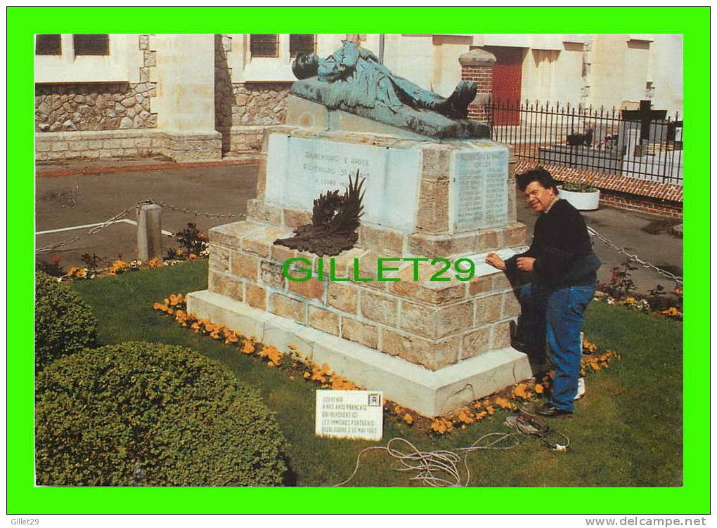 RICHEBOURG (62) - GILLES LEROUX EMPLOYÉ COMMUNAL RESTAURE MONUMENT AUX MORTS, MARS 1993 - - Bethune