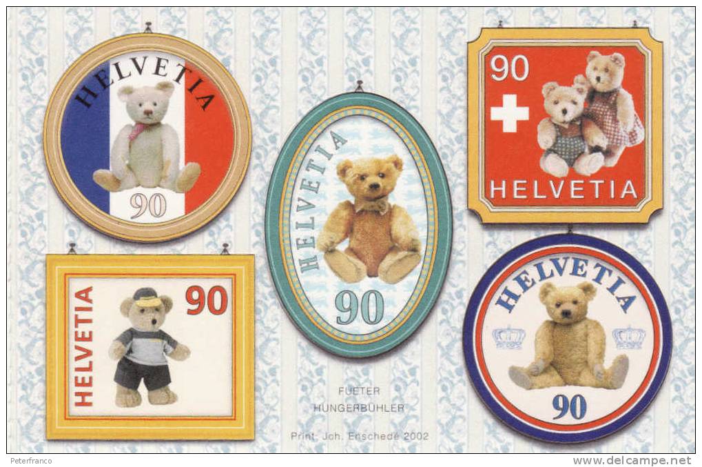 2002 Svizzera - L´orso Di Pelouche - Festa Dei 100 Anni - Unused Stamps