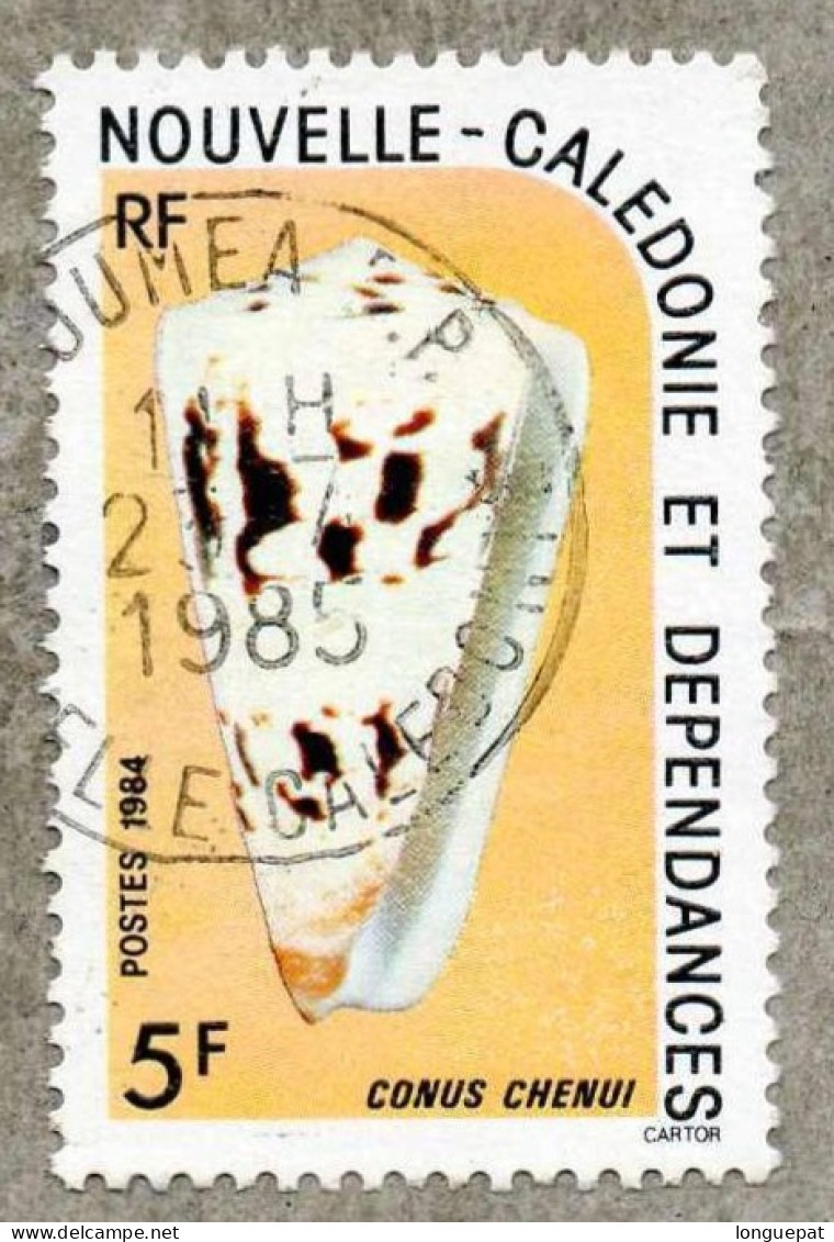 NOUVELLE-CALEDONIE  :  Coquillage : Conus Chenui - Used Stamps