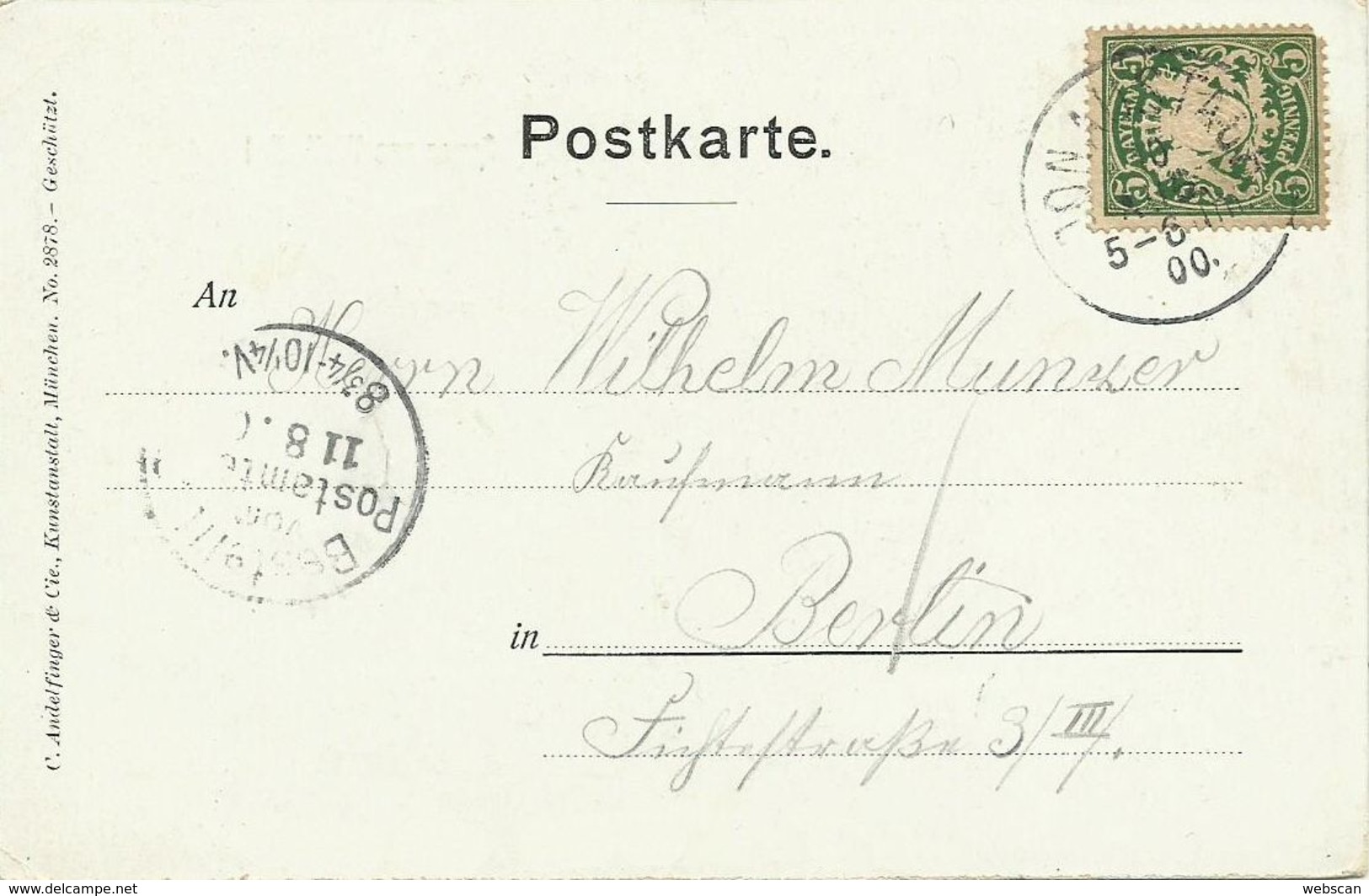 AK Donaustauf Walhalla Zweibild-Farblitho 1900 #22 - Regensburg