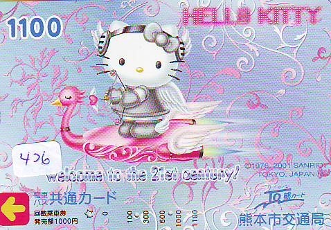 HELLO KITTY  CARTE JAPON  (426) KAT CAT CHAT * Katze PREPAIDKARD Japan LAPIN KONIJN RABBIT KANINCHEN - Stripverhalen