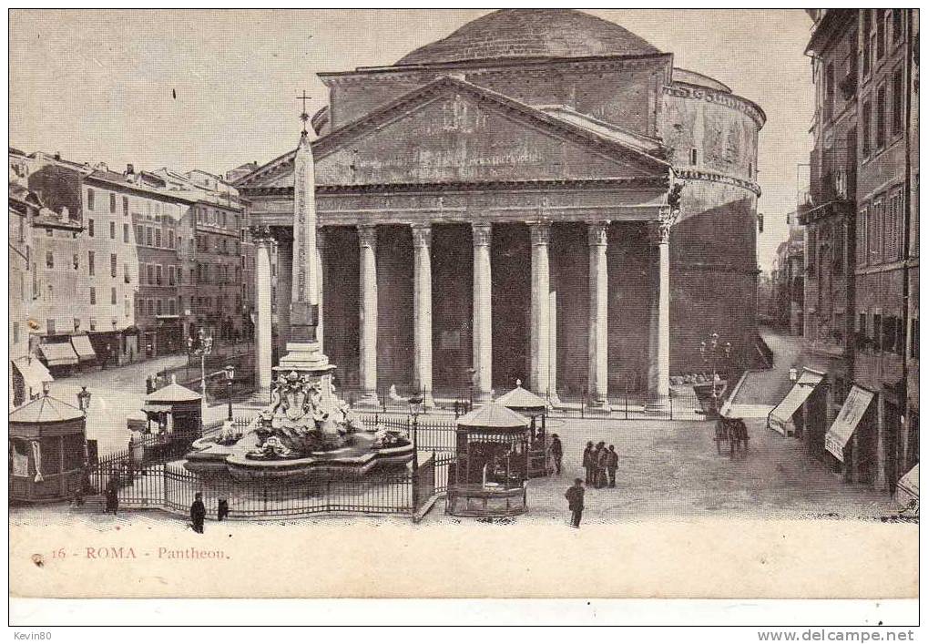 ITALIE ROMA Panthéon Cpa Animée - Panthéon