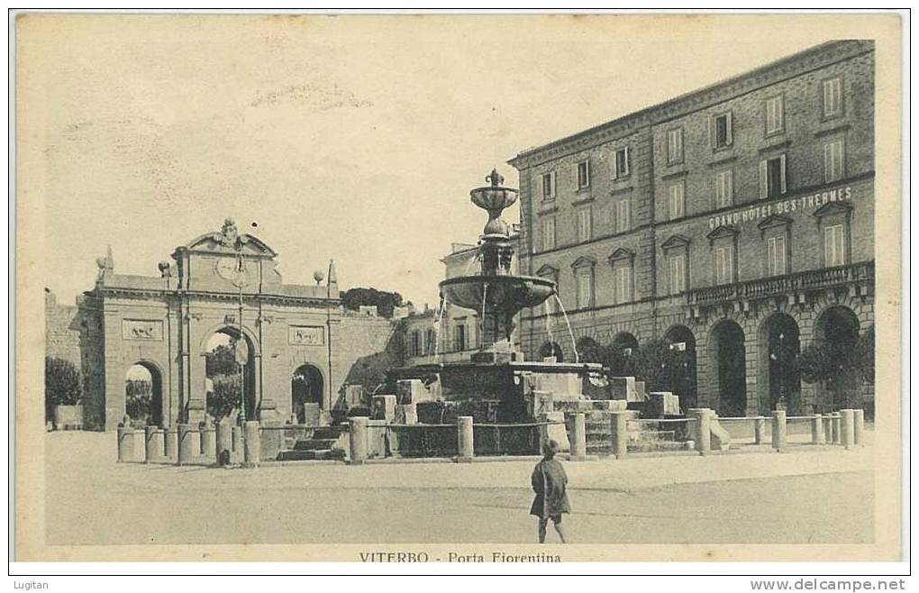 Cartolina - VITERBO - PORTA FIORENTINA - ANIMATA - VITERBO - LAZIO - Viterbo