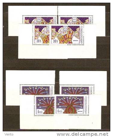 CS 1974 Mi 2209-10 ** All Corners - Unused Stamps