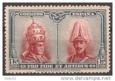 ES408-A844TCSC.Spain.Espagne.Alfonso Xlll Y Pio Xl.CATACUMBA  DE SAN DAMASO EN ROMA.1928 (Ed 408**) Nuevo, Sin Charnela - Otros & Sin Clasificación