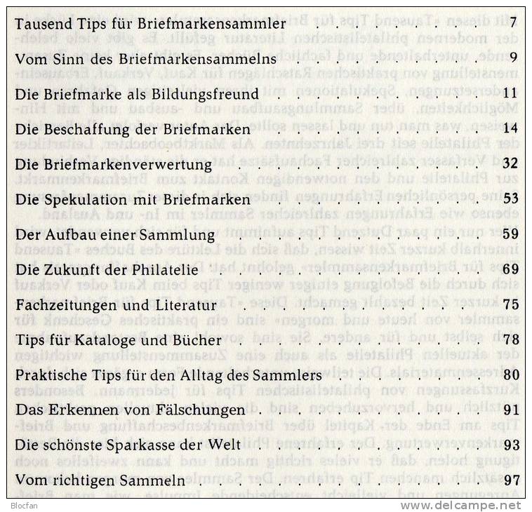 1000 Tips Für Briefmarken-SAMMLER Antiquarisch 8€ Motivation Und Anleitung Für Junge Sammler Von Morgen Oder Alte Hasen - Philatelistische Wörterbücher