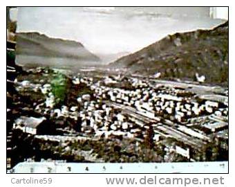 SCHWEIZ SUISSE SWITZERLAND SVIZZERA BELLINZONA VEDUTA CON STAZIONE E STADIO  CAMPO CLACIO VB1950  CV18997 - Campo