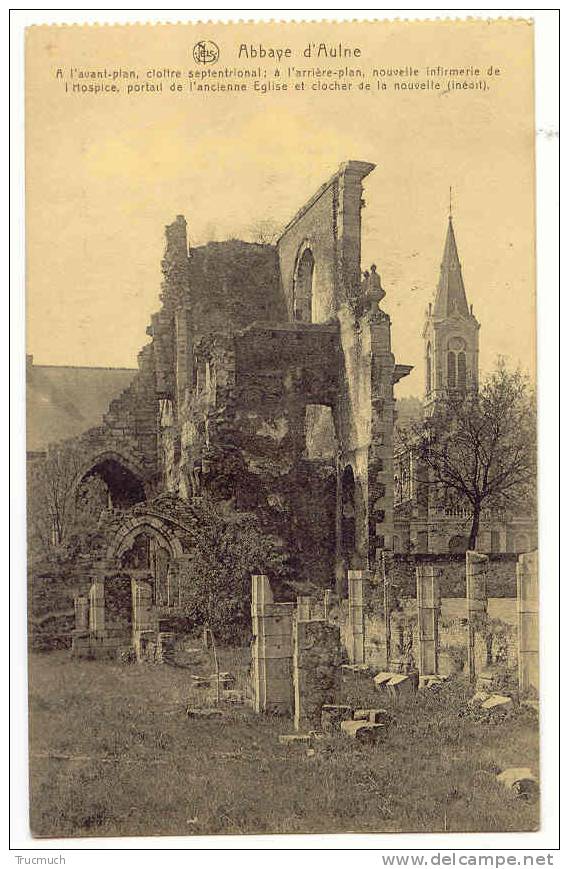 C6976 - Abbaye D´ Aulne -  A L´avant Plan, Cloître Septentrional, à L´arrière Plan, Nouvelle Infirmerie - Thuin