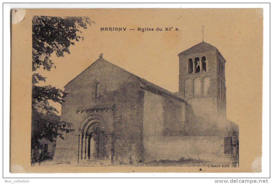 Marigny, église Du XIe Siècle, éd. Clusel, Trou De Punaise - Other & Unclassified