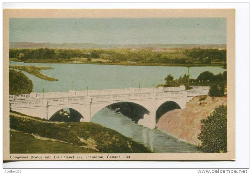 Longwood Bridge And Bird Sanctuary, Hamilton Publ: Photogelatine Engraving PeCo - Hamilton