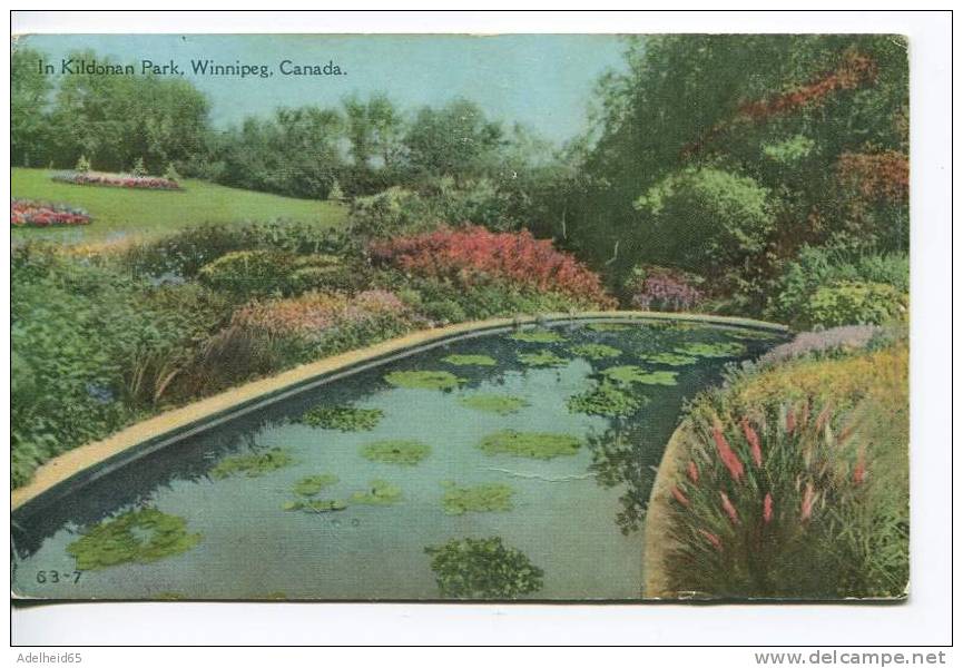 In Kildona Park, Winnipeg 1935 To Goessel Marion County Kansas - Winnipeg