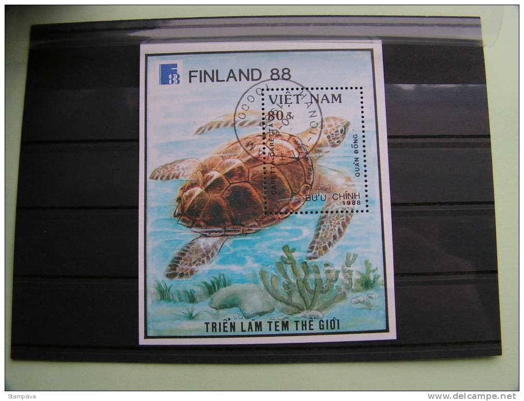 ==   Vietnam  Schildkröte  1988 Turtel - Turtles