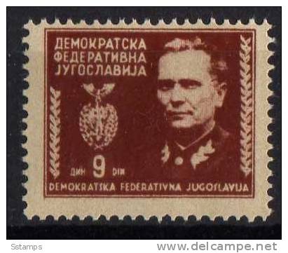 U-71  JUGOSLAVIA Tito ERROR  Yellow Paper  NEVER HINGED - Non Dentelés, épreuves & Variétés