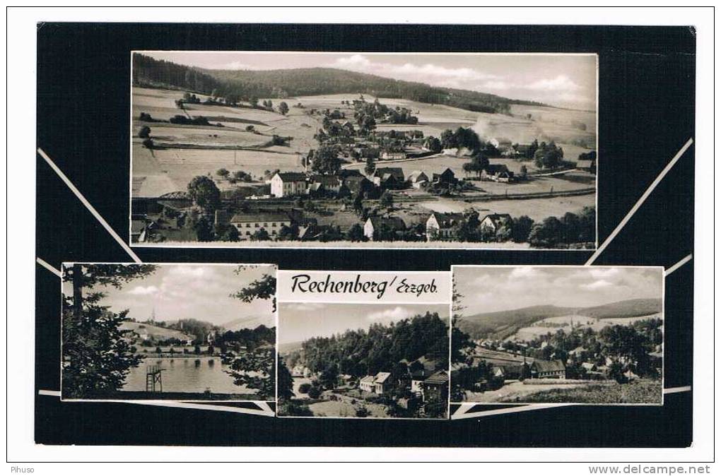 D1153    RECHENBERG : 3-picture Postcard - Rechenberg-Bienenmühle