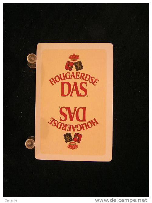 Playing Cards/Carte A Jouer/1 Dos De Cartes De La Brasserie-Brouwerij - Van Hougaerde, Hoegaarden - Das .- - Autres & Non Classés