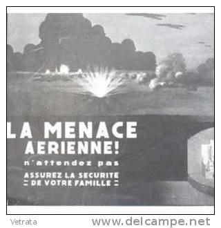 ​​​​​​​La Menace Aérienne ! N'attendez Pas : Dépliant Sur Les Différents Types D'abri (Distribué Durant L'occupation All - Unclassified