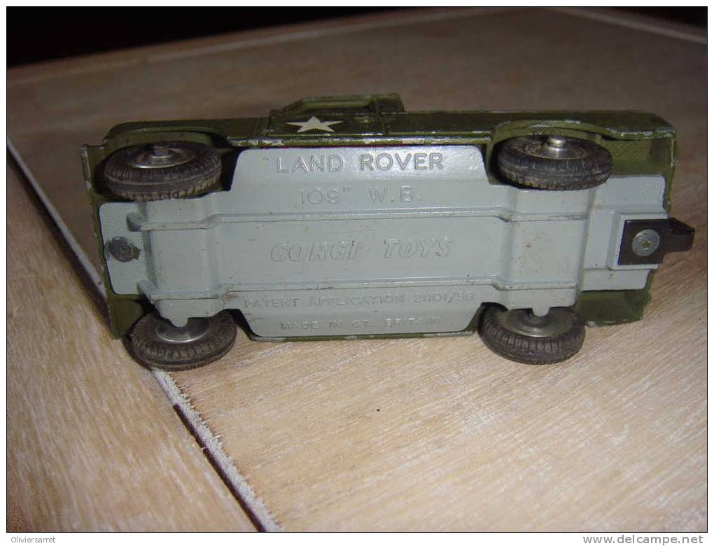 Corgi Toys Land Rover Manque La Roue Sur Le Capot - Giocattoli Antichi