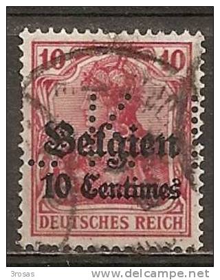 Belgique Belgium Perfore Perfin LK Obl - 1909-34