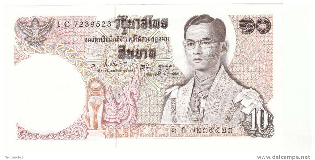 10 Bahts From Thailand Unc - Tailandia