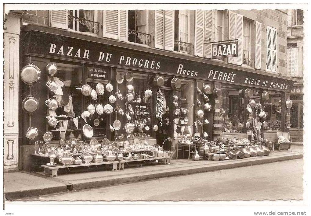SUPER MAGASIN à VILLEDIEU LES POELES  " Bazar Du Progrès " Roger PERREE - Geschäfte