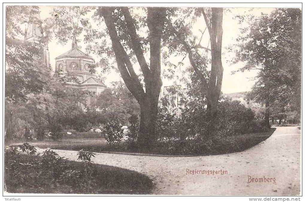 Bromberg Regierungsgarten 27.7.1907 Bydgoszcz TOP-Erhaltung - Pommern