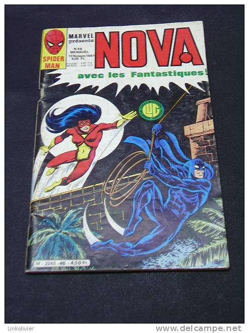 NOVA Avec Les Fantastiques N° 46 Marvel - Ed LUG 1981 / Spiderman/ Spider-Woman/ Les 4 Fantastiques - Nova