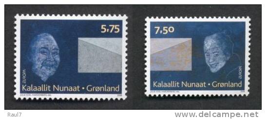 EUROPA -CEPT 2008-THE LETTER // GREENLAND SET OF 2 MNH STAMPS - 2008