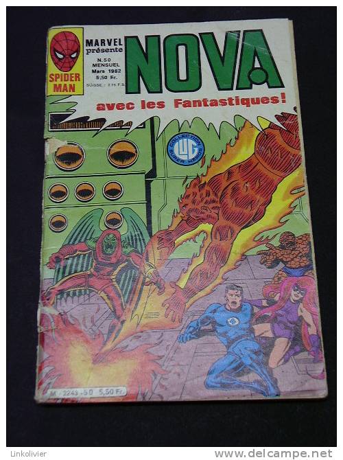 NOVA Avec Les Fantastiques N° 50 Marvel - Ed LUG 1982 / Spiderman / Spider-Woman / Les 4 Fantastiques - Nova