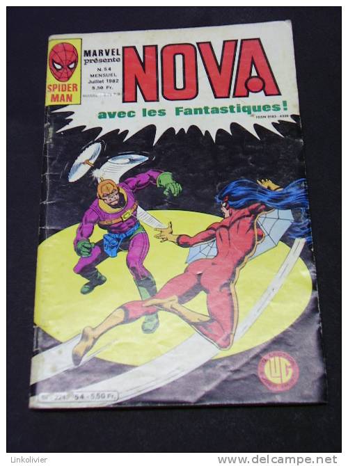 NOVA Avec Les Fantastiques N° 54 Marvel - Ed LUG 1982 / Spiderman / Spider-Woman / Les 4 Fantastiques - Nova