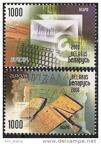 2008 Belarus Mi. 705-6** MNH  Europa  Der Brief - 2008