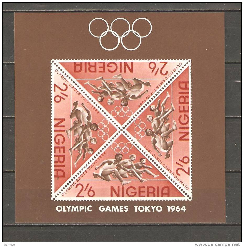 NIGERIA 1964 - TOKYO  OLYMPIC GAMES  -  S/S  - MNH MINT NEUF - Summer 1964: Tokyo