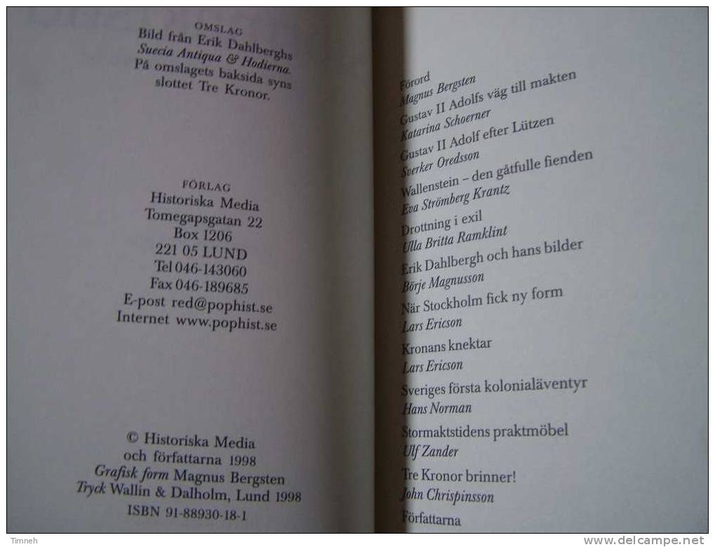 STOR MAKTS TID-En Antologi Om SVENSKT 1600-TAL-1998 Historika Media Magnus Bergsten - Scandinavian Languages