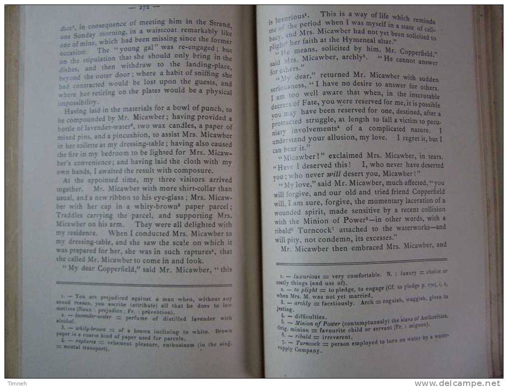 DAVID COPPERFIELD De Charles DICKENS édition Abrégé édition MASSON§CIE - Linguistique