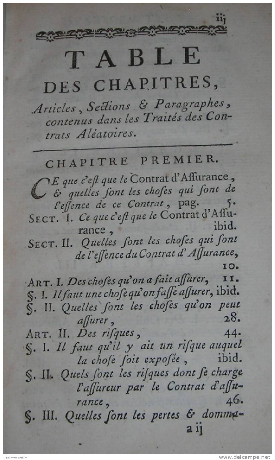 Traités Des Contrats Aléatoires, Selon Les Régies Tant Du For De La Conscience Que Du For Extérieur - 1767. - 1701-1800